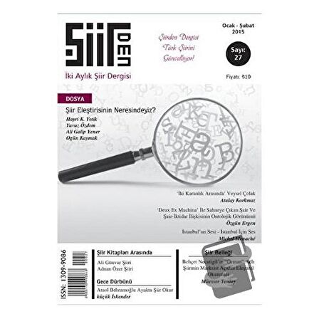 Şiirden İki Aylık Şiir Dergisi Sayı: 27