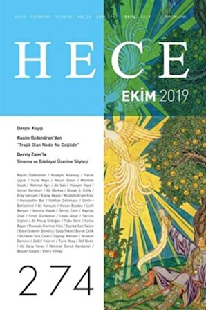 Hece Aylık Edebiyat Dergisi Sayı: 274 Ekim 2019