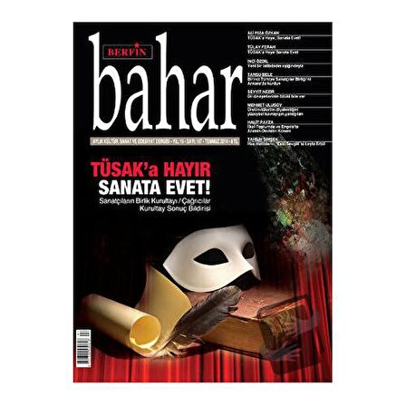 Berfin Bahar Aylık Kültür, Sanat ve Edebiyat Dergisi Sayı: 197