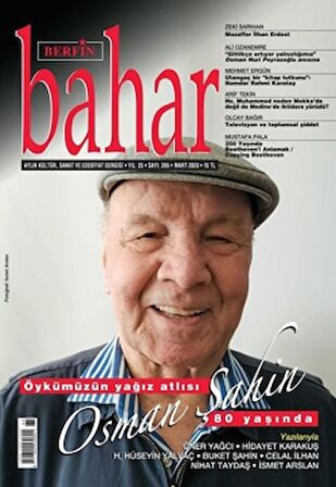 Berfin Bahar Aylık Kültür Sanat ve Edebiyat Dergisi Sayı: 265 Mart 2020