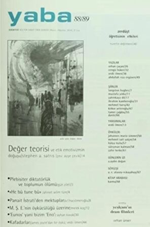 Yaba Edebiyat Dergisi Sayı: 88/89