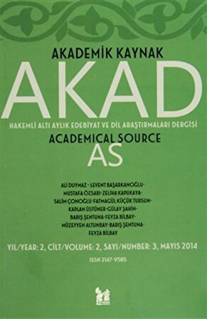 Akad Akademik Kaynak Dergisi Sayı: 3