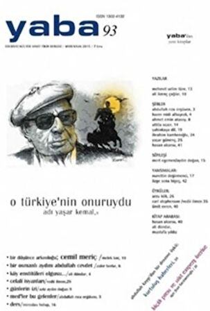 Yaba Edebiyat Dergisi Sayı: 93