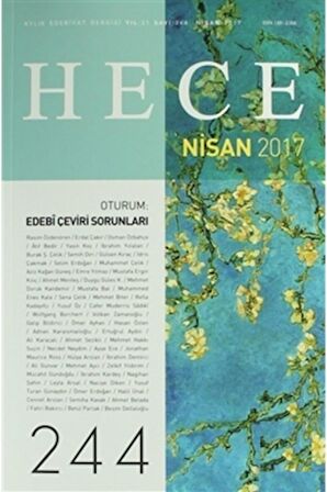 Hece Aylık Edebiyat Dergisi Sayı: 244 - Nisan 2017