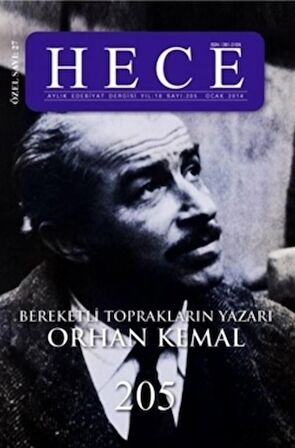 Hece Aylık Edebiyat Dergisi Bereketli Toprakların Yazarı Orhan Kemal Özel Sayısı: 27 205 (Ciltsiz)
