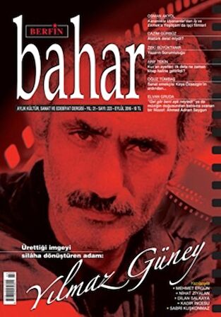 Berfin Bahar Aylık Kültür Sanat ve Edebiyat Dergisi Sayı: 223 Eylül 2016