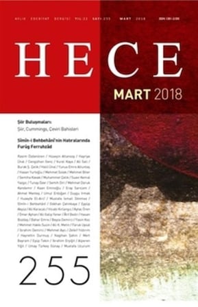 Hece Aylık Edebiyat Dergisi Sayı: 255 - Mart 2018