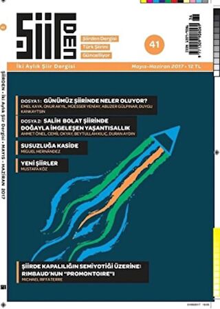 Şiirden İki Aylık Şiir Dergisi Sayı: 41 Mayıs-Haziran 2017