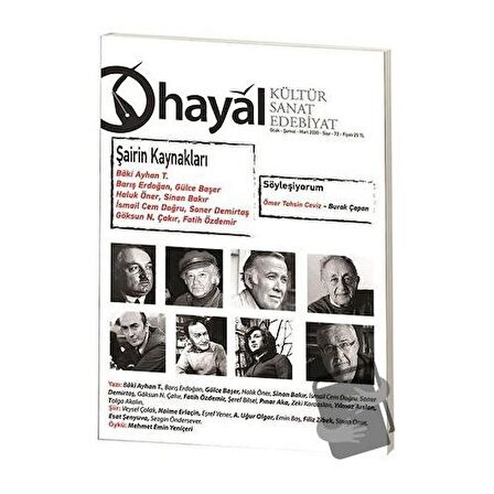 Hayal Kültür Sanat Edebiyat Dergisi Sayı: 72 Ocak-Şubat-Mart 2020