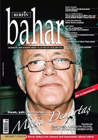 Berfin Bahar Aylık Kültür Sanat ve Edebiyat Dergisi Sayı: 247 Eylül 2018