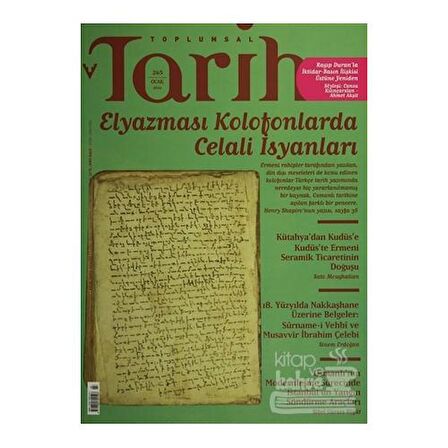 Toplumsal Tarih Dergisi 265 Ocak 2016