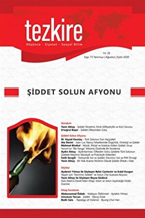 Sayı: 73 Temmuz-Ağustos-Eylül 2020