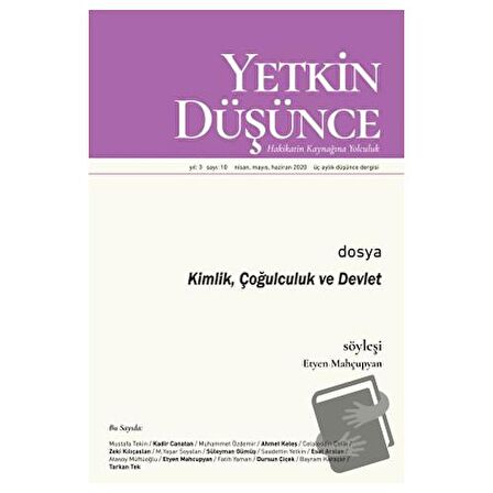 Yıl: 3 Sayı: 10 Nisan - Mayıs - Haziran 2020