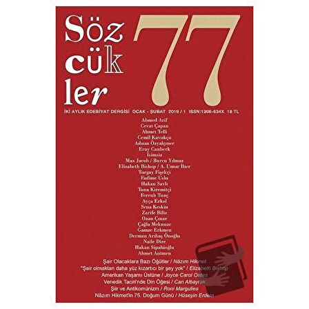 Sözcükler Dergisi Sayı: 77 Ocak - Şubat 2019