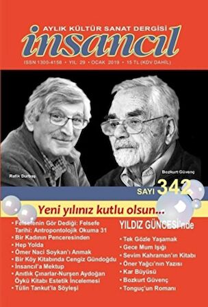 İnsancıl Aylık Kültür Sanat Dergisi Sayı: 342 Ocak 2019