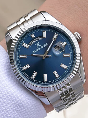 Daniel Klein Takvimli Kadran Rolex Kasa 30 Mt Suya Dayanıklı 2 Yıl Garantili Erkek Kol Saati 10010F3