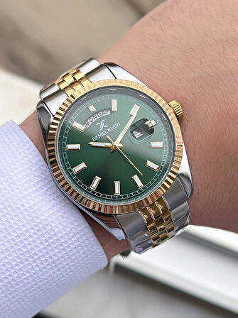 Daniel Klein Takvimli Kadran Rolex Kasa 30 Mt Suya Dayanıklı 2 Yıl Garantili Erkek Kol Saati 10010F5