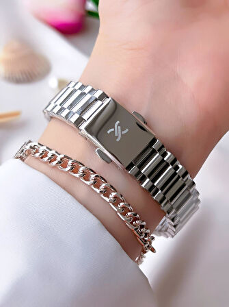 Daniel Klein Çelik Kordon 30 Mt Suya Dayanıklı Kadın Kol Saati+Bileklik BFG.13496.X9