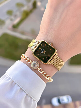 Daniel Klein Çelik Kordon Köşeli Kasa 2 Yıl Garantili Bileklik Hediyeli Kadın Kol Saat BFG.10835.5