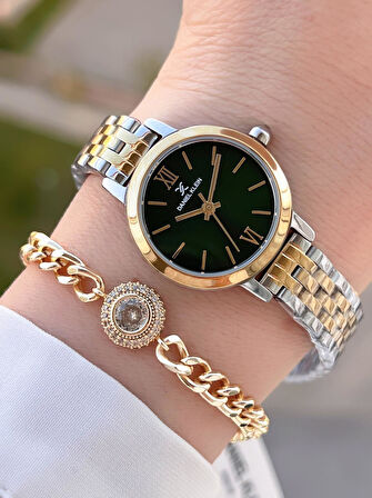 Daniel Klein Çelik Kordon 2 Yıl Garantili 3 Atm Suya Dayanıklı+Bileklik Kadın Kol Saat BFG.13779.7