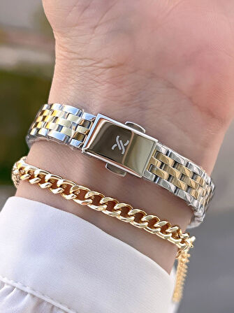 Daniel Klein Çelik Kordon 2 Yıl Garantili 3 Atm Suya Dayanıklı+Bileklik Kadın Kol Saat BFG.13779.7