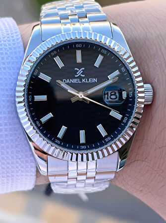 Daniel Klein Takvimli Kadran Rolex Kasa 30 Mt Suya Dayanıklı 2 Yıl Garantili Erkek Kol Saati FG.DK13985.1