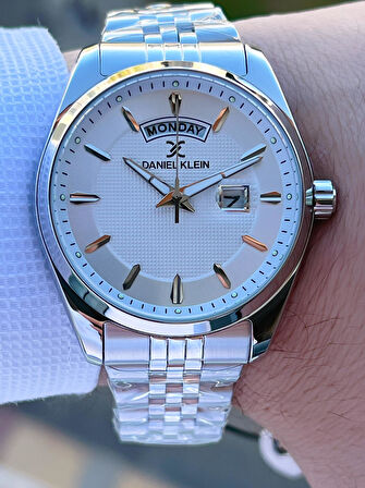 Daniel Klein Takvimli Kadran Rolex Kasa 30 Mt Suya Dayanıklı 2 Yıl Garantili Erkek Kol Saati FG.DK10873.1