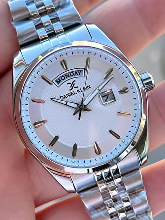 Daniel Klein Takvimli Kadran Rolex Kasa 30 Mt Suya Dayanıklı 2 Yıl Garantili Erkek Kol Saati FG.DK10873.1