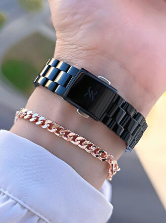 Daniel Klein Çelik Kordon 30 Mt Suya Dayanıklı Kadın Kol Saati+Bileklik BYN.10728.M7