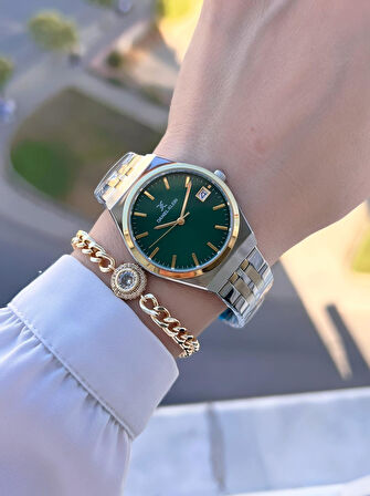 Daniel Klein Çelik Kordon 30 Mt Suya Dayanıklı Kadın Kol Saati+Bileklik BYN.14052.8