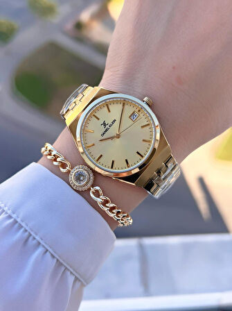 Daniel Klein Çelik Kordon 30 Mt Suya Dayanıklı Kadın Kol Saati+Bileklik BYN.14052.6