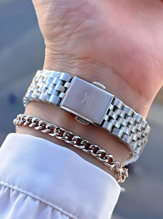 Daniel Klein Çelik Kordon 30 Mt Suya Dayanıklı Kadın Kol Saati+Bileklik BYN.10877.M1