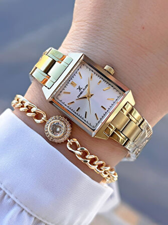 Daniel Klein Çelik Kordon 30 Mt Suya Dayanıklı 2 Yıl Garantili Kadın Kol Saati+Bileklik BYN.10816.2