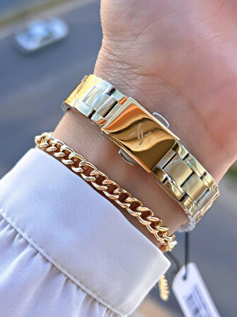 Daniel Klein Çelik Kordon 30 Mt Suya Dayanıklı 2 Yıl Garantili Kadın Kol Saati+Bileklik BYN.10816.2