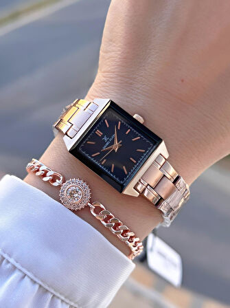 Daniel Klein Çelik Kordon 30 Mt Suya Dayanıklı 2 Yıl Garantili Kadın Kol Saati+Bileklik BYN.10816.6