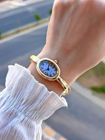 Coliseum Çelik Kordon Cartier Model Elips (Oval) Tasarım Kadın Kol Saati FG.CRT.006