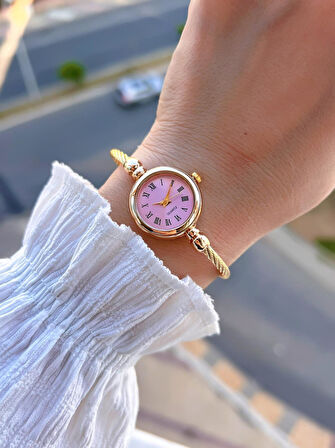 Coliseum Çelik Kordon Cartier Hasır Model Kilitsiz Tasarım Kadın Kol Saati FG.HS.004