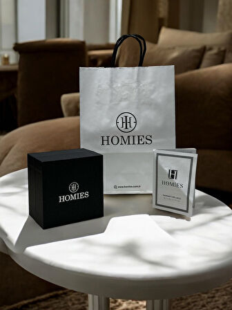 Homies Çelik Kordon 2 Yıl Garantili 30 Mt Suya Dayanıklı Kadın Kol Saati+Bileklik HM.B233240.4