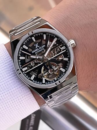 Daniel Klein Otomatik Mehtap Ve Güneş Kadranlı Bileklik Hediyeli 3 Atm Erkek Kol Saat FDK.14268.K2