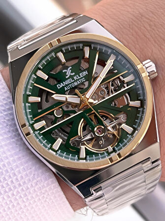 Daniel Klein Otomatik Mehtap Ve Güneş Kadranlı Bileklik Hediyeli 3 Atm Erkek Kol Saat FDK.14268.K5