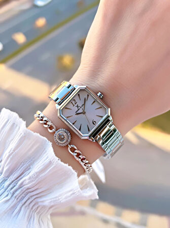 Daniel Klein Çelik Kordon 30 Mt Suya Dayanıklı Kadın Kol Saati+Bileklik BYN.10953.1