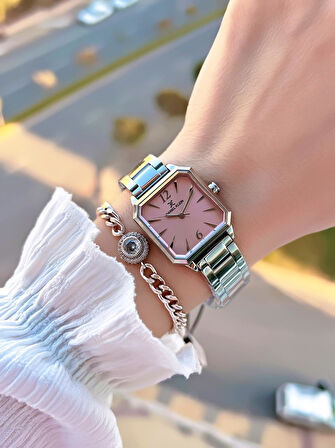 Daniel Klein Çelik Kordon 30 Mt Suya Dayanıklı Kadın Kol Saati+Bileklik BYN.14090.2