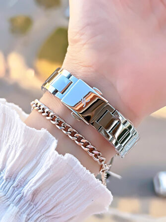 Daniel Klein Çelik Kordon 30 Mt Suya Dayanıklı Kadın Kol Saati+Bileklik BYN.14090.2