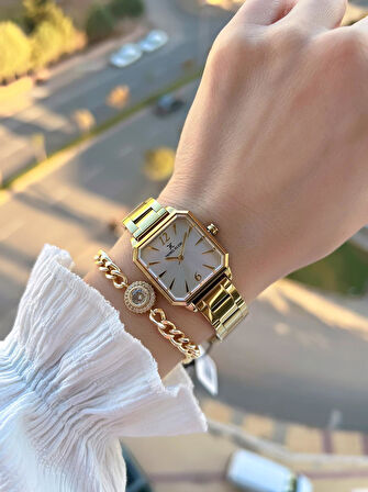 Daniel Klein Çelik Kordon 30 Mt Suya Dayanıklı Kadın Kol Saati+Bileklik BYN.14090.7