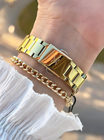 Daniel Klein Çelik Kordon 30 Mt Suya Dayanıklı Kadın Kol Saati+Bileklik BYN.14090.4