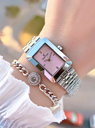 Daniel Klein 2 Yıl Garantili Çelik Kordon 30 Mt Suya Dayanıklı Kadın Kol Saati+Bileklik BFF.10821.2