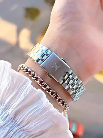 Daniel Klein 2 Yıl Garantili Çelik Kordon 30 Mt Suya Dayanıklı Kadın Kol Saati+Bileklik BFF.10821.2