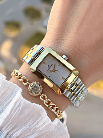 Daniel Klein Çelik Kordon 30 Mt Suya Dayanıklı Kadın Kol Saati+Bileklik BF.GF.10821.6