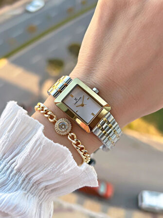 Daniel Klein Çelik Kordon 30 Mt Suya Dayanıklı Kadın Kol Saati+Bileklik BF.GF.10821.6