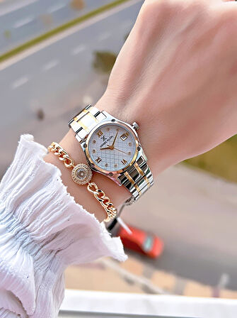 Daniel Klein Çelik Kordon 30 Mt Suya Dayanıklı Kadın Kol Saati+Bileklik BF.GF.14271.4